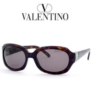 Valentino 3004/S brown pearl detail sunglasses